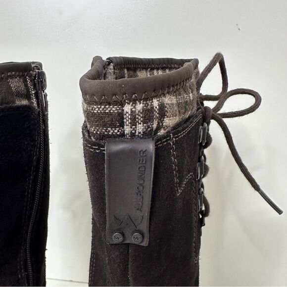 Allrounder by Mephisto Waterproof Hiking Boots Tall Leather Plaid Size 8 - Picture 10 of 12